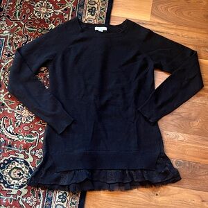 Garnet Hill black cashmere sweater size xs